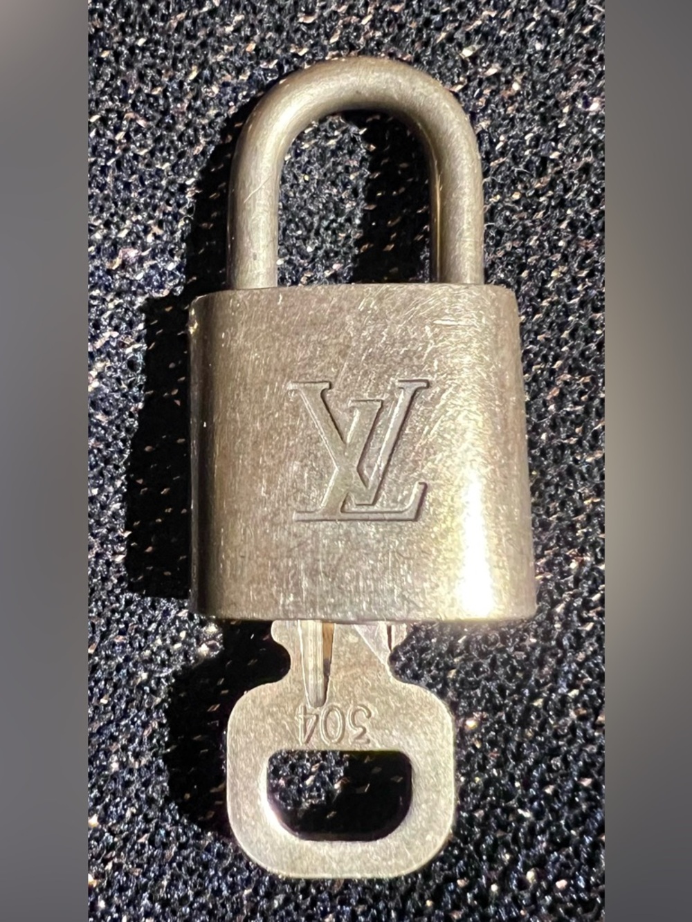 Authentic Louis Vuitton Padlock & Key #304 LV